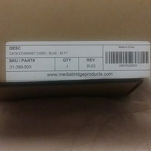 Ethernet cord Blue 50 ft.